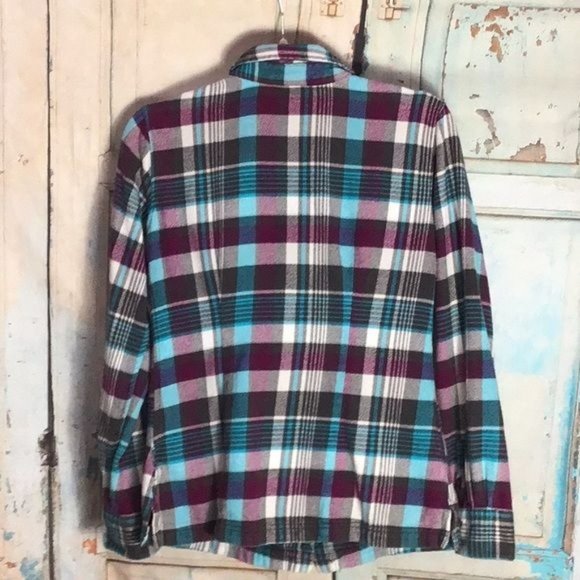 Patagonia Womans 2 (X Small) Fjord Flannel Organic Cotton Button Down Long Sleev - Picture 5 of 6